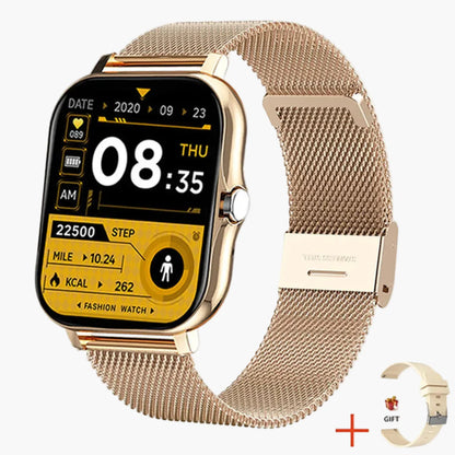 Dame smartklokke fitness tracker med helsefunksjoner og varsler – Stilfull klokke for hverdag, sport og velvære