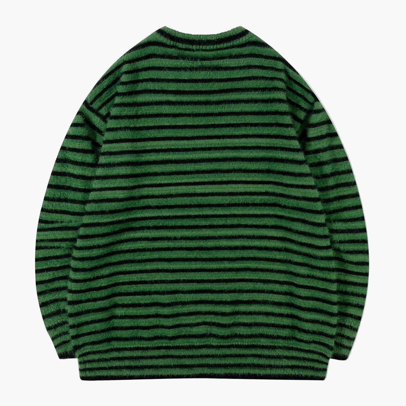Herre streetwear oversized striktrøje med striber – afslappet efterårs-/vinterlook