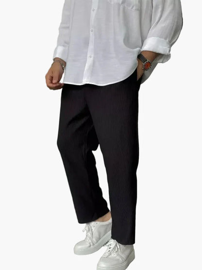 Herren Luxus-Hose im Old Money Stil – Elegante Freizeit- und Businesshose, Regular Fit, Everyday Chic