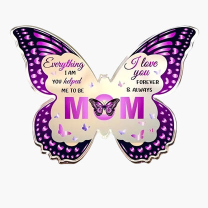 Dekorative Schmetterling-Figur für Mütter mit inspirierender Botschaft – Geschenk für Frauen, Muttertag, Geburtstag, Wohnzimmer Deko