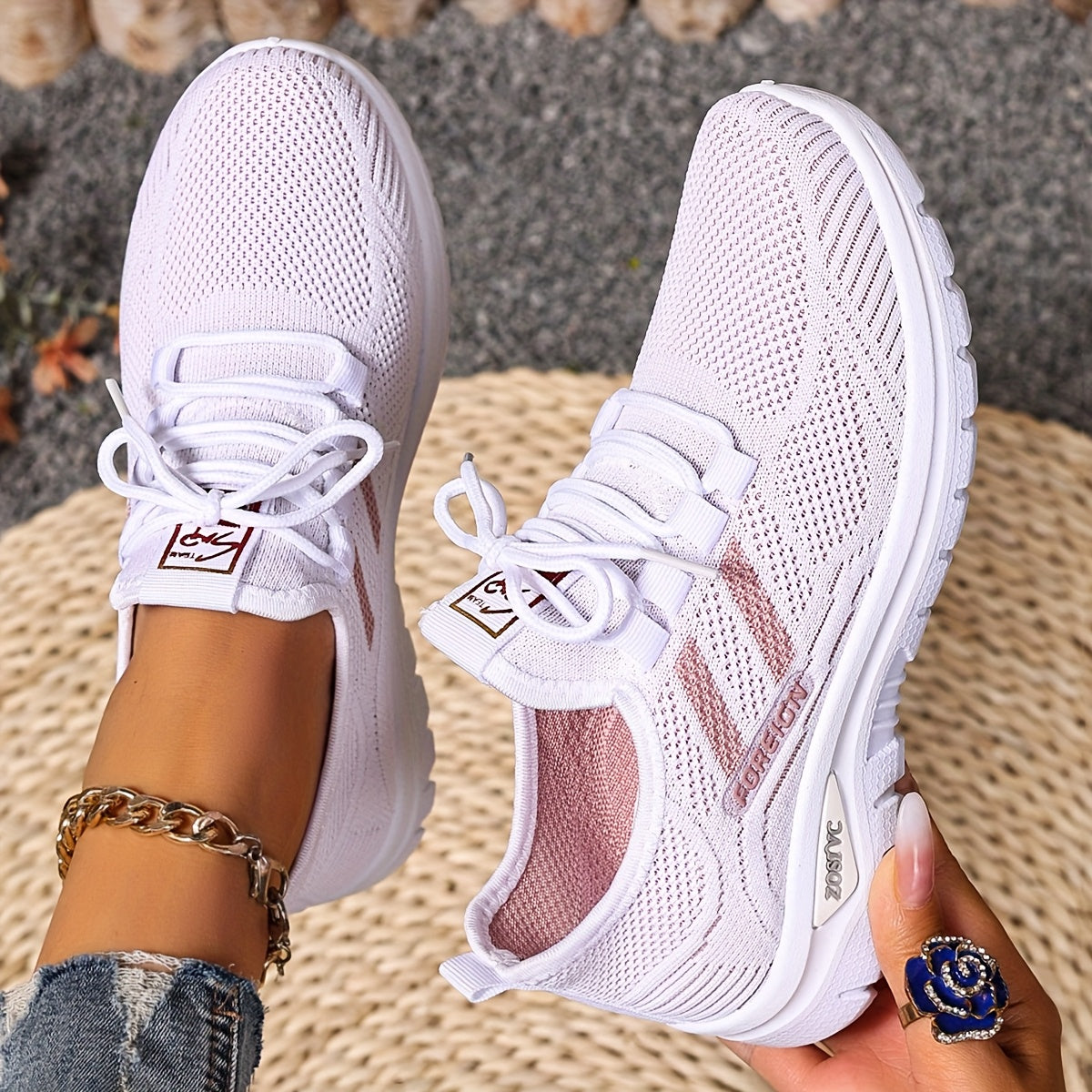 Dames Sneakers Vrijetijdsschoenen Sportschoenen Comfort Licht Ademend Hardlopen