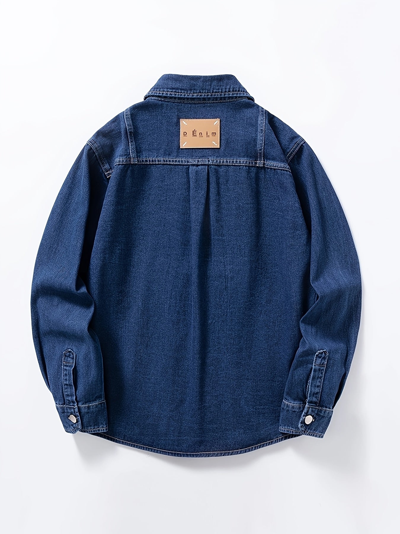 Herre Oversize Denim Skjortejakke – Afslappet Streetstyle til hverdag og fest