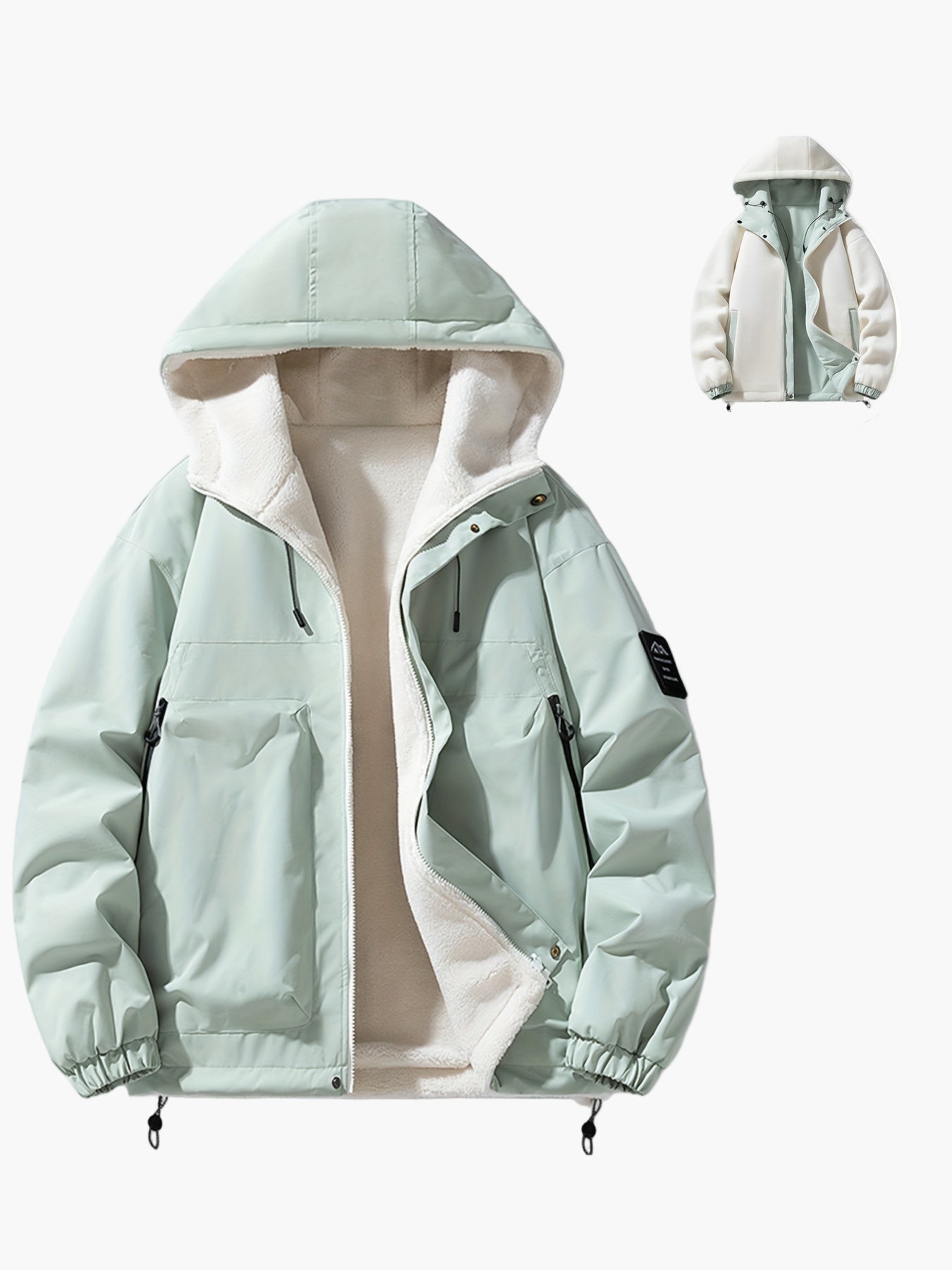 Heren vrijetijds winterjas met capuchon – Modieuze outdoor overgangsjas, dagelijks & streetwear