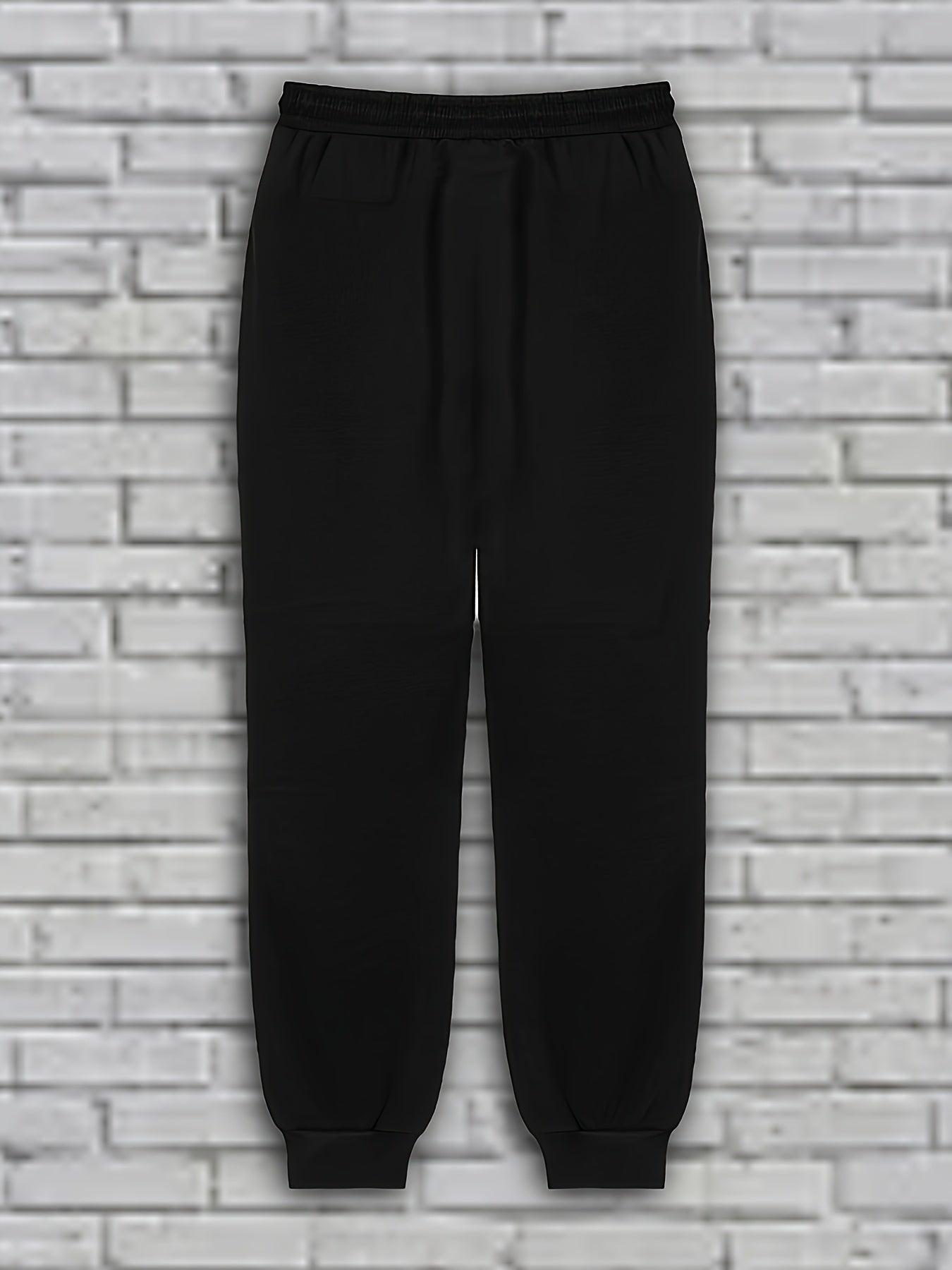 Herren Freizeitanzug Weiß Schwarz Langarm Shirt & Jogginghose Gesteppt