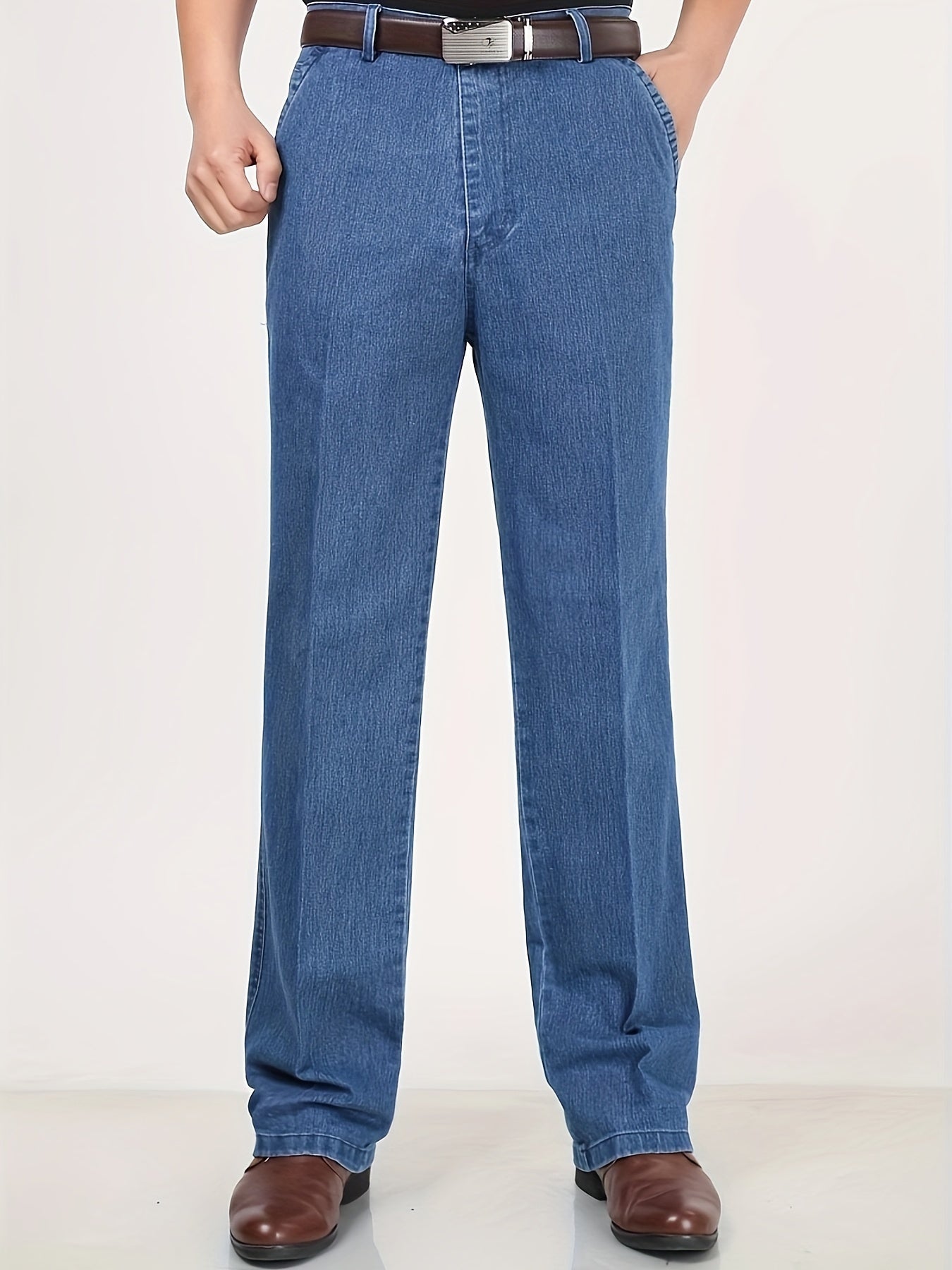 Pantalon droit pour homme – Pantalon de costume élégant pour le quotidien et le bureau