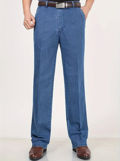 Pantalon droit pour homme – Pantalon de costume élégant pour le quotidien et le bureau