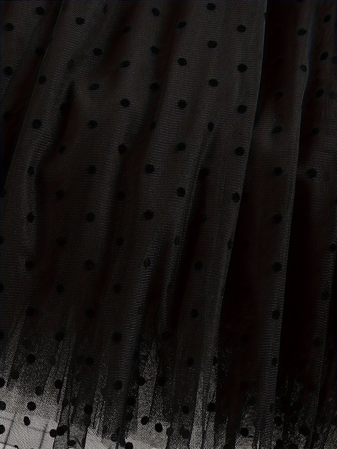 Gonna in tulle da donna con pois Elegante linea A Primavera/Estate Tempo libero