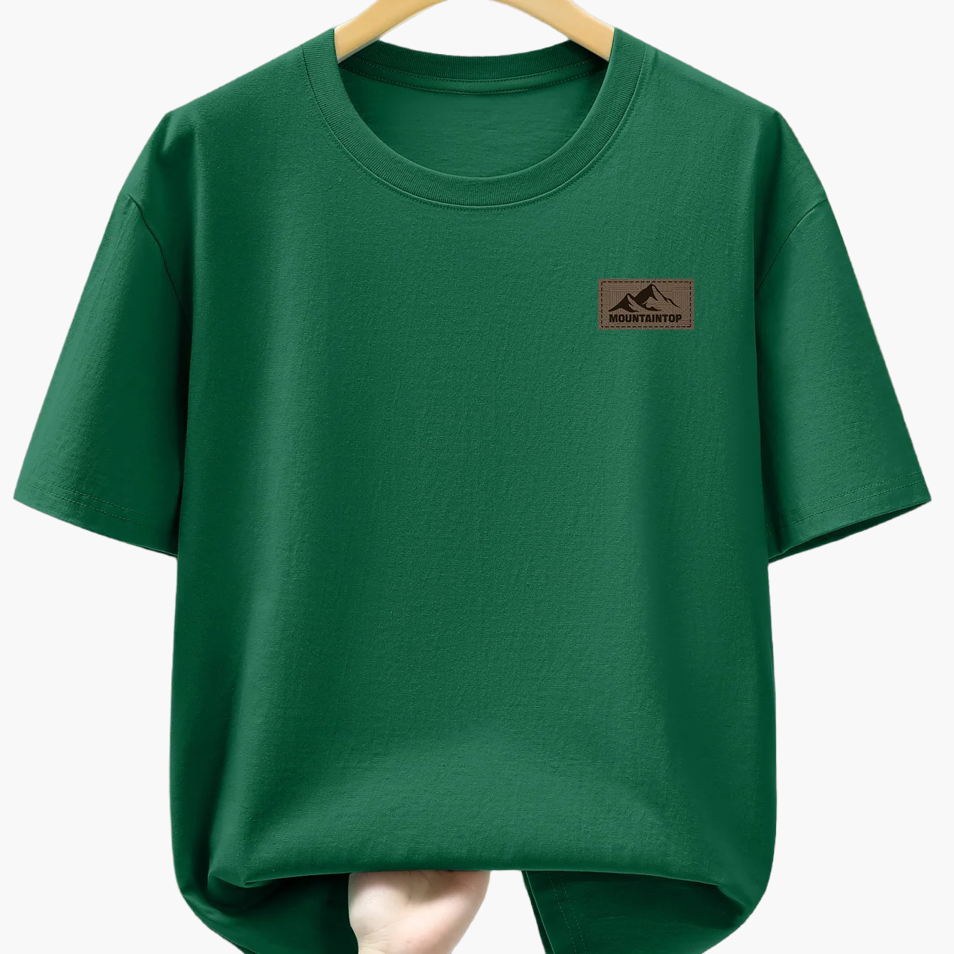 Herre T-skjorte med minimalistisk fjell-logo – fritid, urban stil, perfekt for hverdag og helg