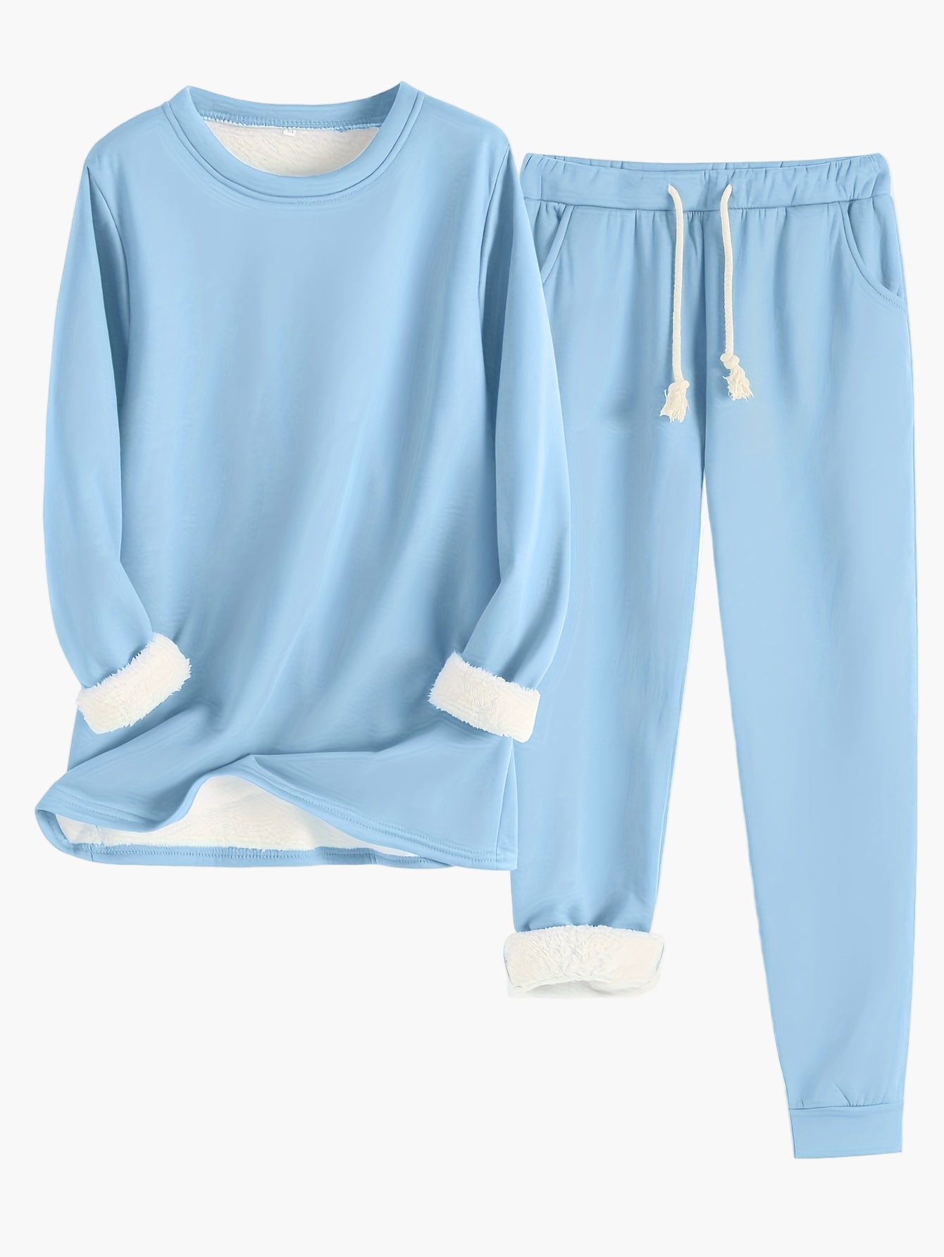Damen Kuschelige Lounge Set Zweiteilig – Bequemer Hausanzug für Freizeit & Entspannung
