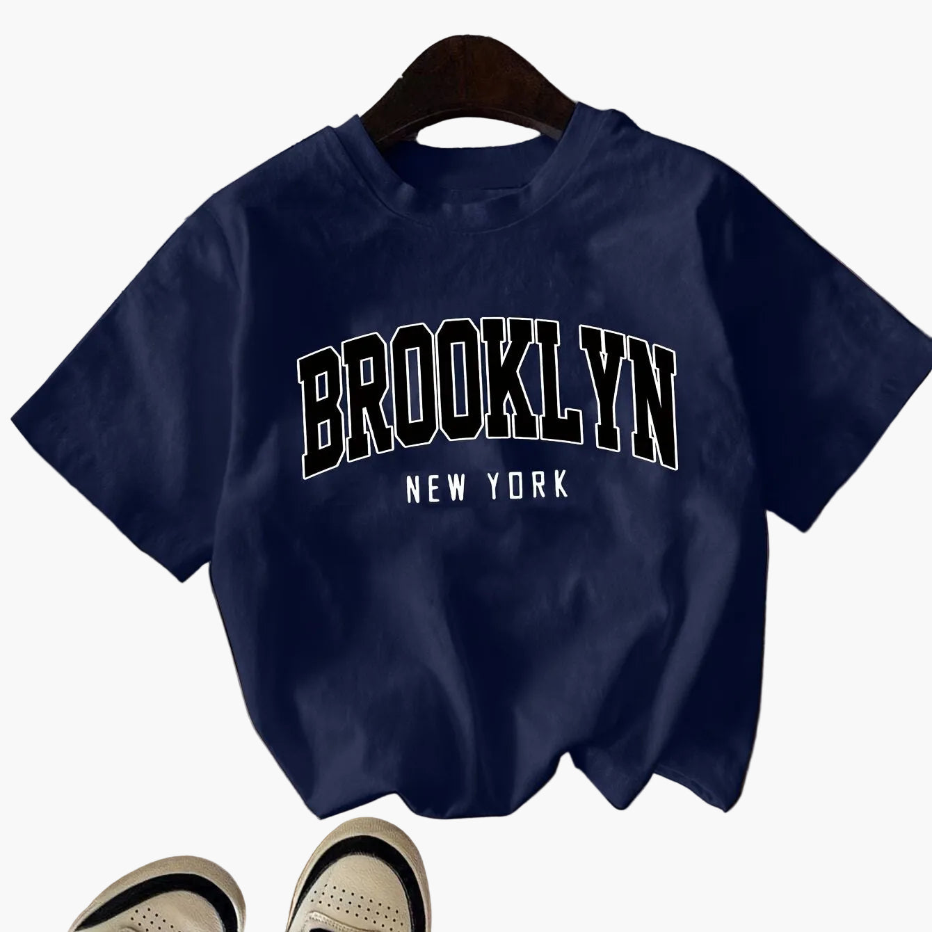 T-shirt urbain femme 'Brooklyn New York' – T-shirt décontracté pour le printemps et l'été