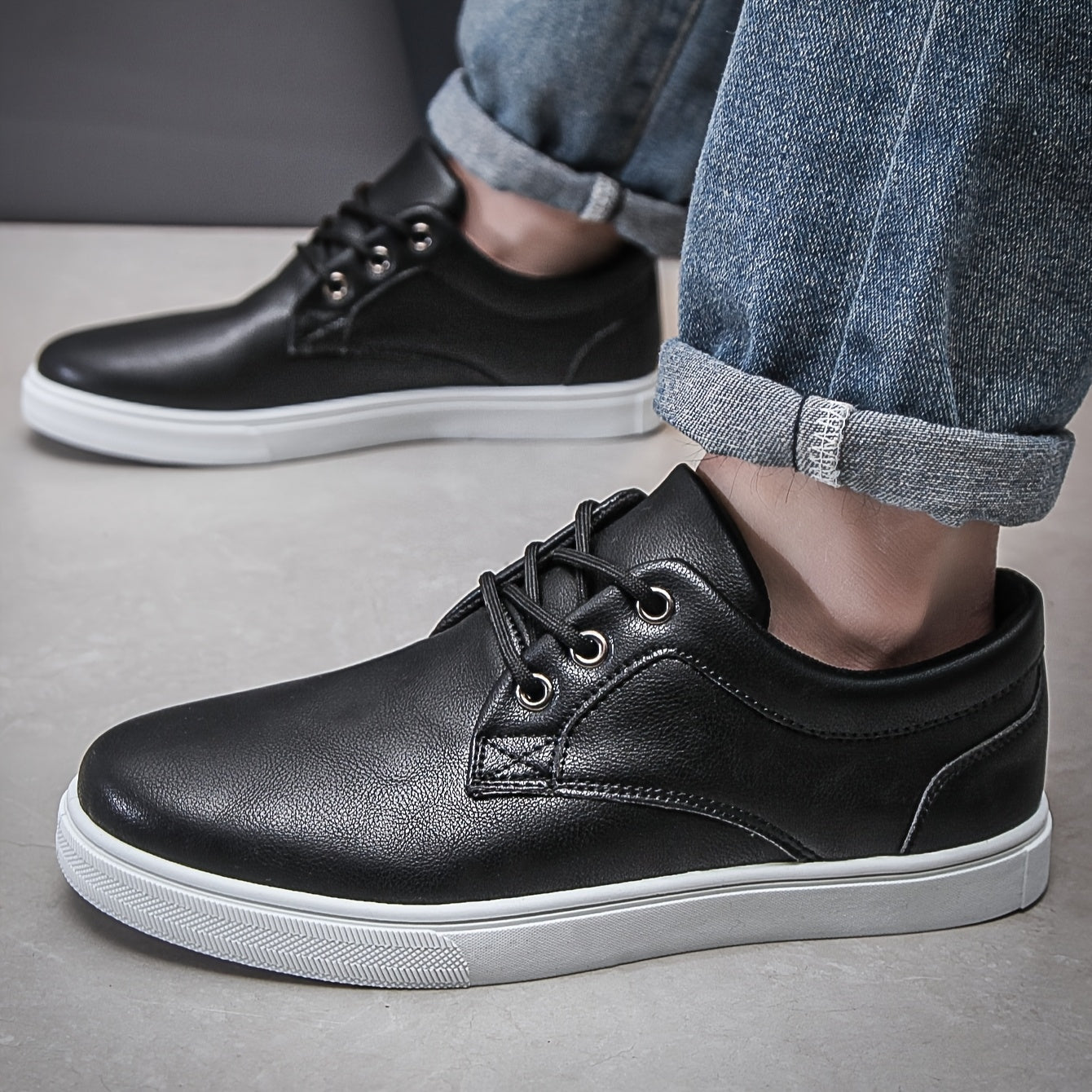 Herren Freizeitschuhe Low-Top Schnürschuhe Sportlicher Stil Alltag Komfort