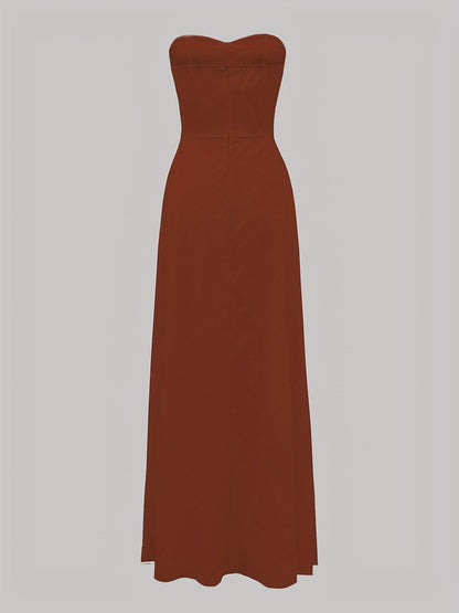Damen Elegantes Abendkleid Ballkleid Bandeau Stil für besondere Anlässe