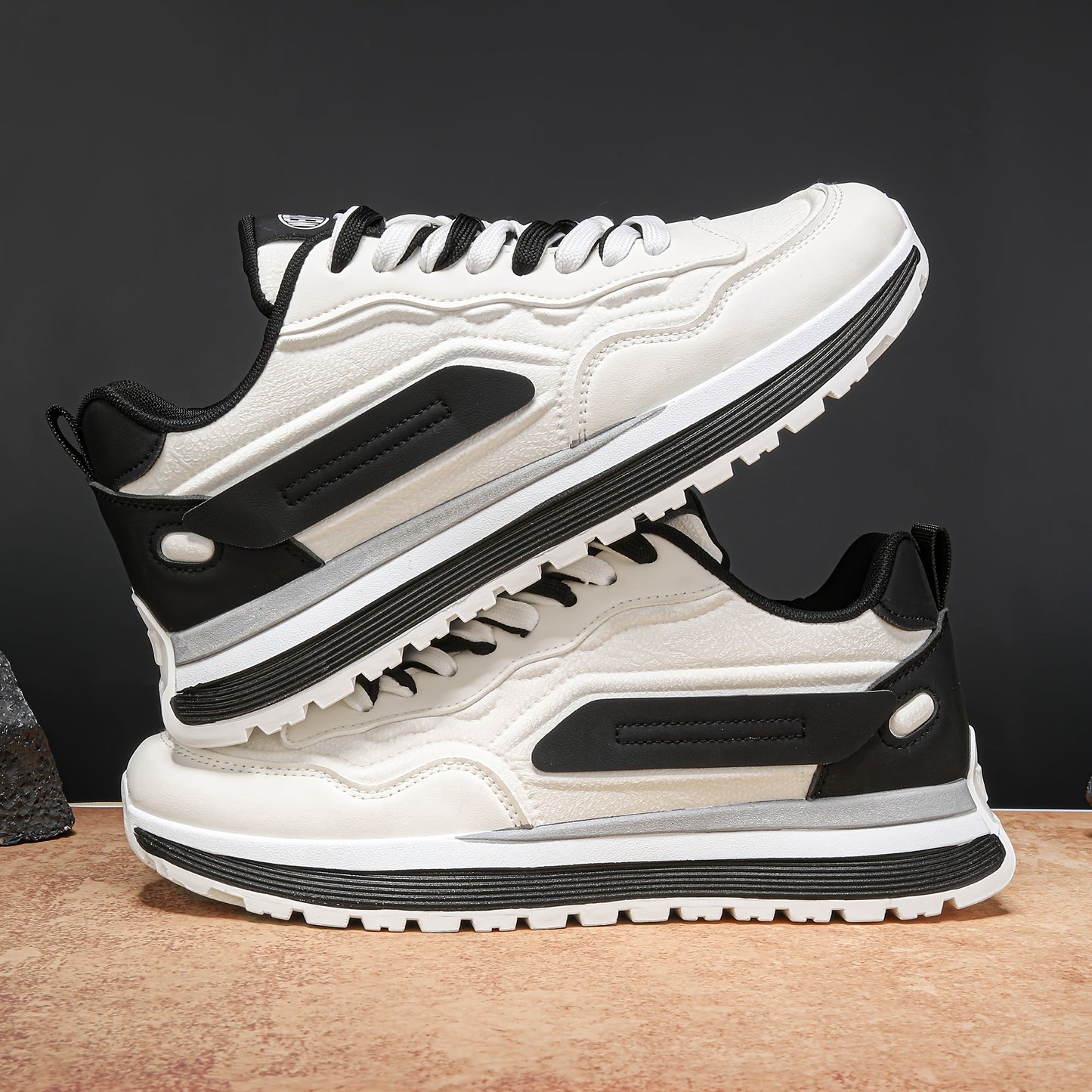 Unisex Sneaker mit Kontrastfarben, Freizeit Sportschuh