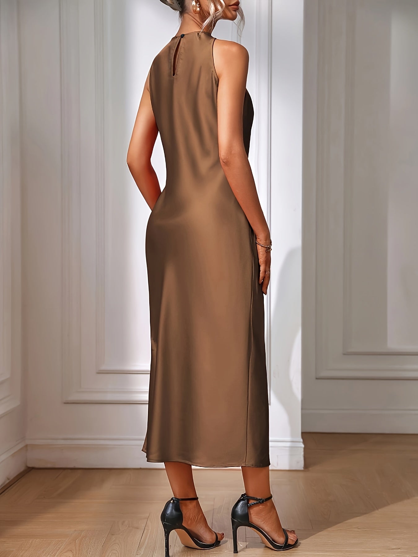 Damen Elegantes Midikleid für Frühling und Sommer – Zeitloses Tunika-Design für festliche Anlässe