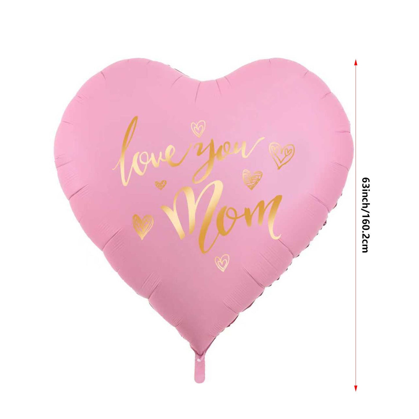 Ballon cœur avec inscription dorée pour femmes – Cadeau parfait pour la fête des mères ou un anniversaire, décoratif et élégant
