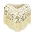 Sjaal in Gatsby-stijl met strass en parelkettingen