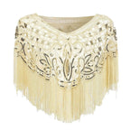 Sjaal in Gatsby-stijl met strass en parelkettingen