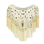 Sjaal in Gatsby-stijl met strass en parelkettingen