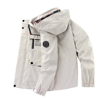 Heren Winter outdoorjas met capuchon – Winddichte & waterdichte multifunctionele jas voor dagelijks gebruik en avontuur