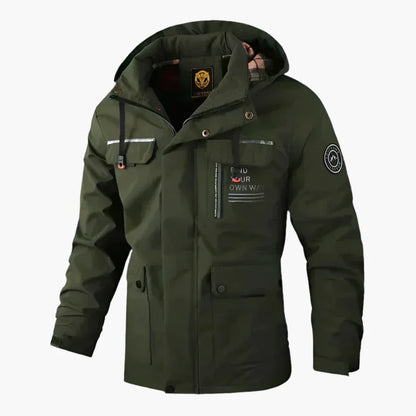 Heren Winter outdoorjas met capuchon – Winddichte & waterdichte multifunctionele jas voor dagelijks gebruik en avontuur