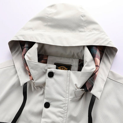 Heren Winter outdoorjas met capuchon – Winddichte & waterdichte multifunctionele jas voor dagelijks gebruik en avontuur