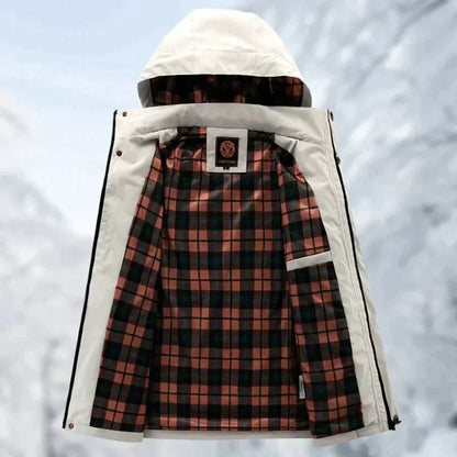 Heren Winter outdoorjas met capuchon – Winddichte & waterdichte multifunctionele jas voor dagelijks gebruik en avontuur