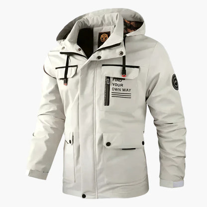 Heren Winter outdoorjas met capuchon – Winddichte & waterdichte multifunctionele jas voor dagelijks gebruik en avontuur