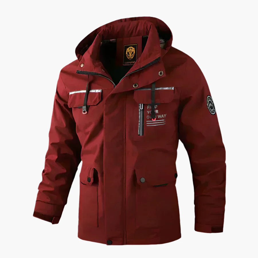 Heren Winter outdoorjas met capuchon – Winddichte & waterdichte multifunctionele jas voor dagelijks gebruik en avontuur