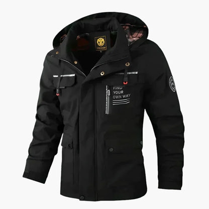 Heren Winter outdoorjas met capuchon – Winddichte & waterdichte multifunctionele jas voor dagelijks gebruik en avontuur
