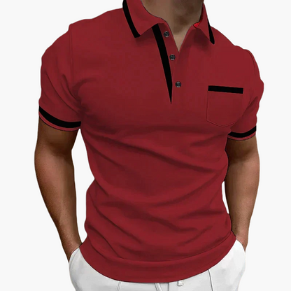 Herre polo skjorte modern fit med kontrastdetaljer – Stilfuld til hverdag og fritid