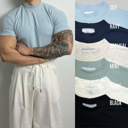Andrew – Amerikansk T-shirt med halvkrave