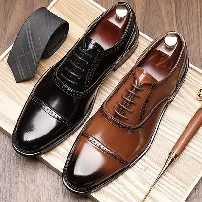 Herren Business Oxford-skor – Eleganta snörskor för kontor och vardag