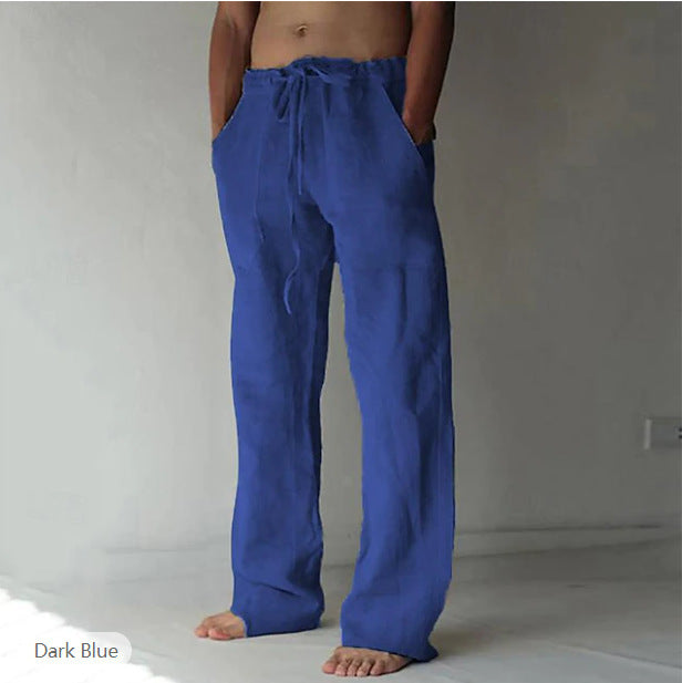 Pantalon de loisirs pour hommes style japonais – Jogging ample à jambe droite