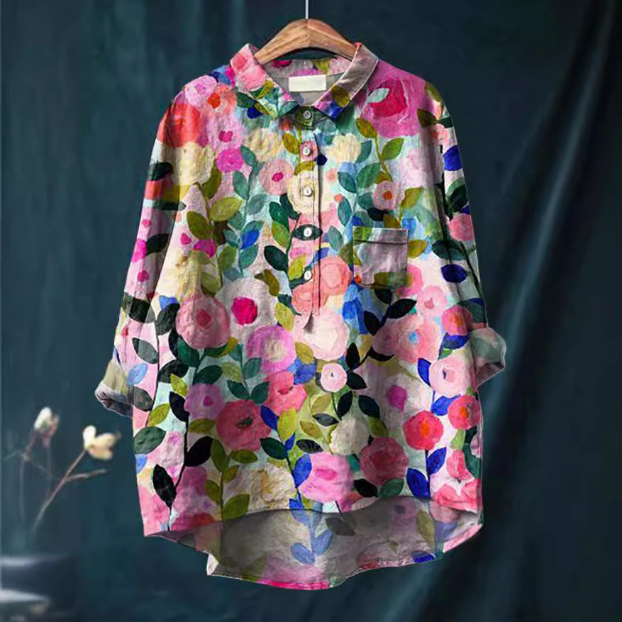 Rachael – Camicia da donna stile cardigan europeo e americano