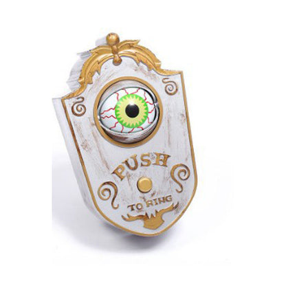 Halloween decoratie deurbel met lichtgevend oog – griezelige bel voor Halloween-feesten & spookhuis