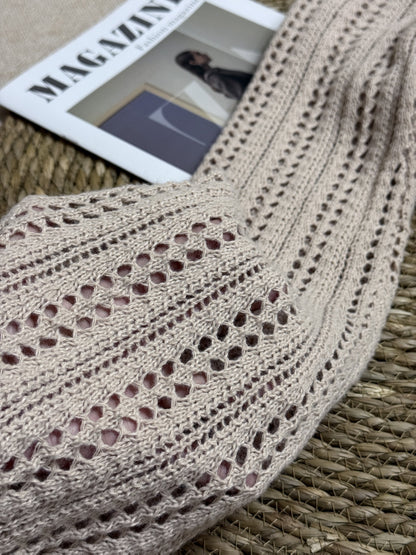 Mono bohemio de punto y crochet para mujer con cordones y escote pronunciado – Perfecto para vacaciones en la playa o eventos de verano