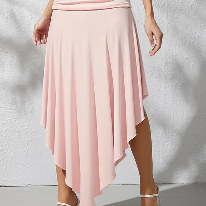 Jupe longue femme plage asymétrique coupe mouchoir mode resort
