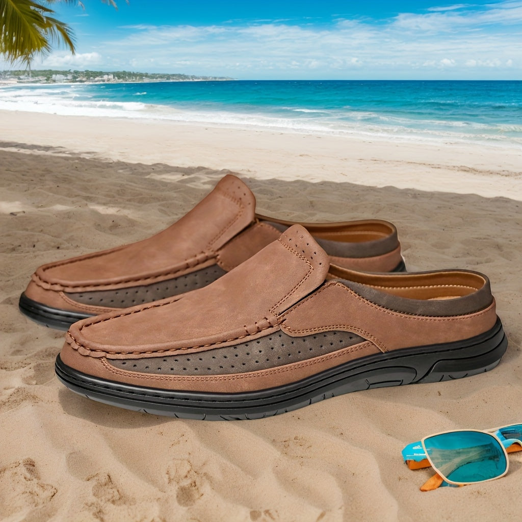 Herre Slip-On Loafer Mokassin Stil – Komfortable sko for fritid og sommer