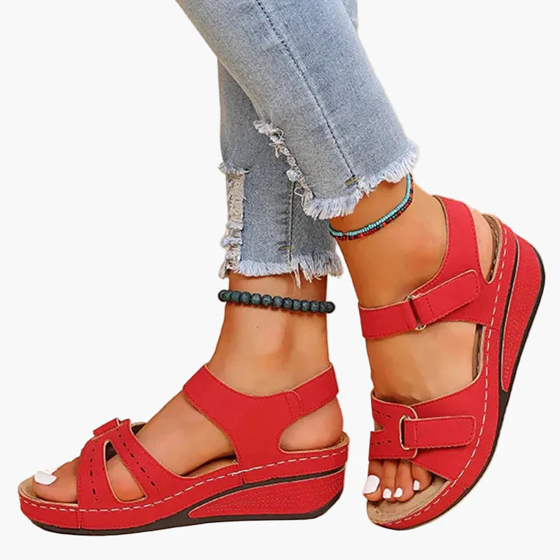 Sandali Donna Confortevoli con Zeppa per Quotidiano e Passeggiate – Ergonomici, alla Moda, Regolabili