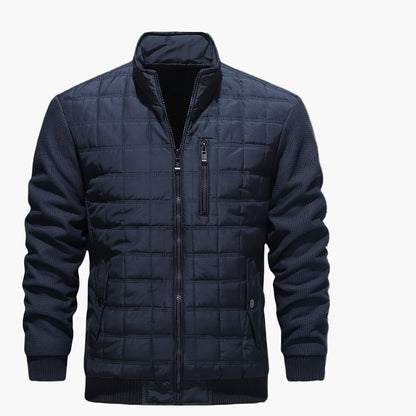 Giacca imbottita da uomo in stile casual con collo alto e tasche con cerniera – Perfetta per tutti i giorni e tempo libero