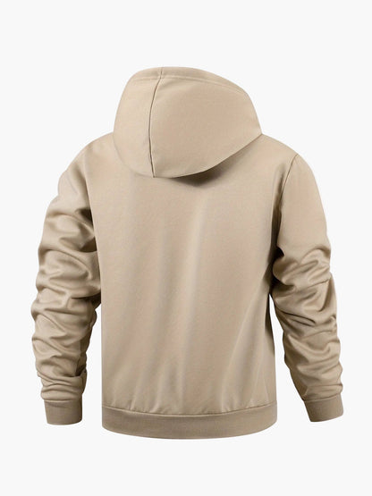 Herren Jogginganzug Set mit Fleece-Innenfutter – Kapuzenpullover und Jogginghose, Casual Style für Herbst und Winter