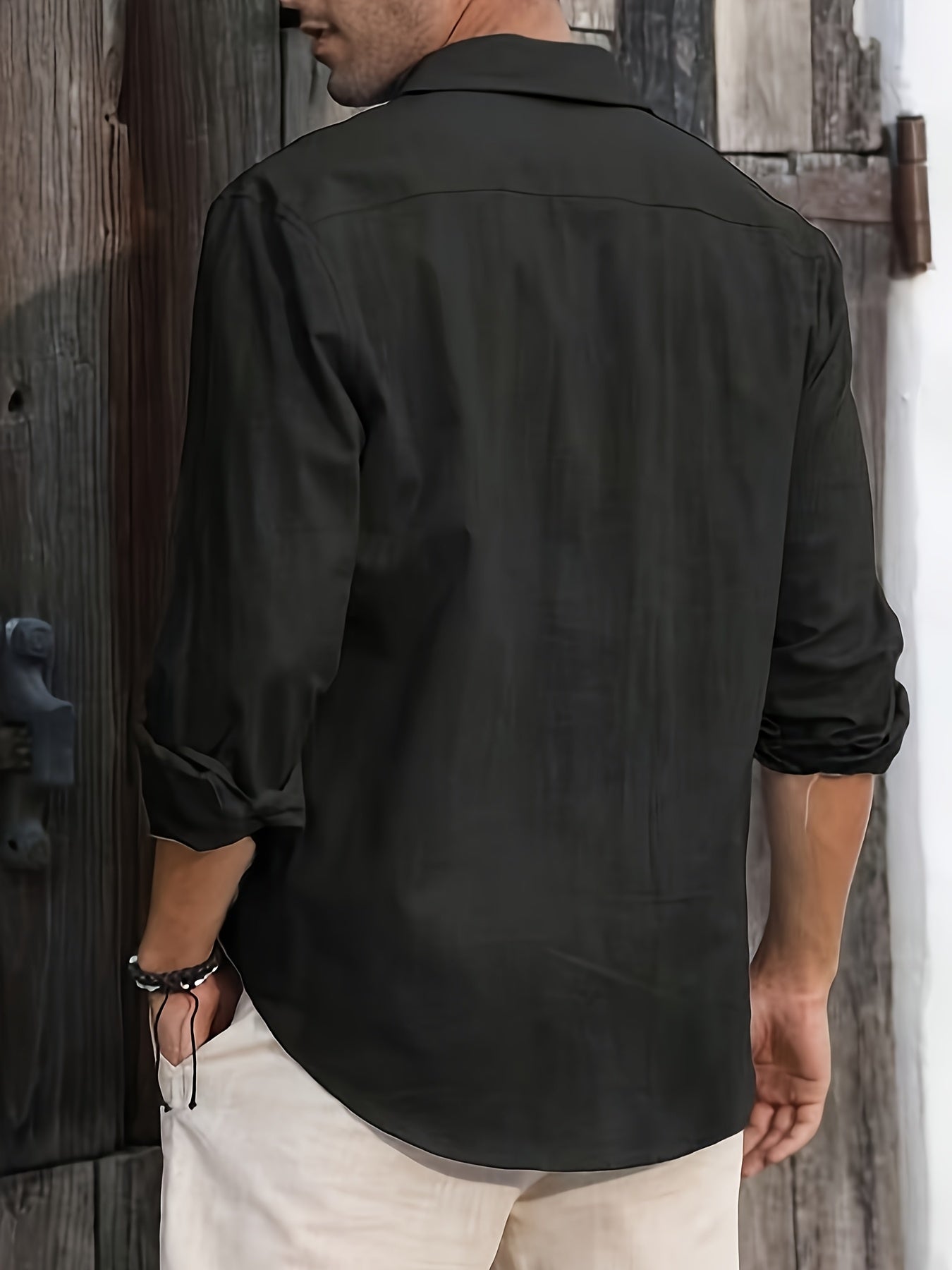 Herren Freizeithemd mit Knopfleiste – Lässiger Stil für Strand und Alltag