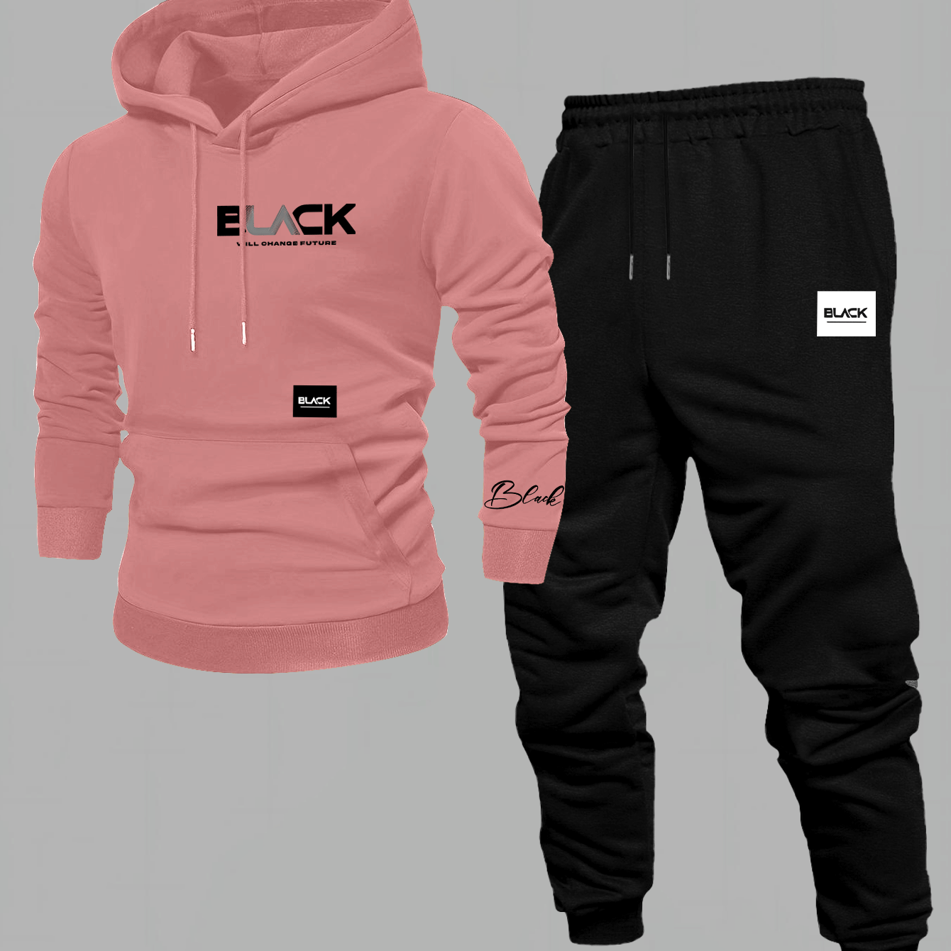 Chándal unisex con sudadera con capucha y pantalón de chándal, varios colores