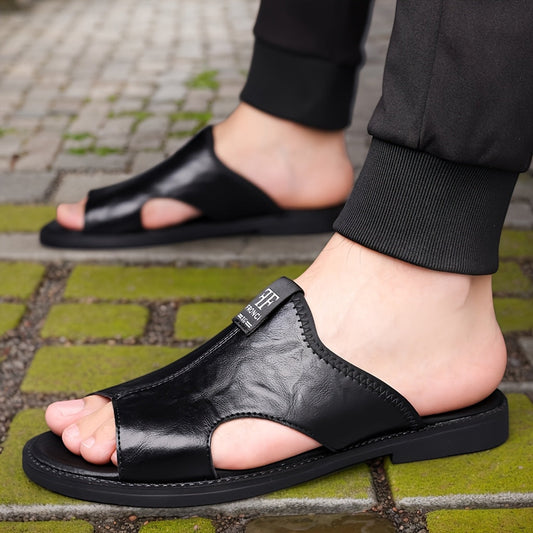 Sandales de loisirs pour homme classiques à orteils ouverts pour la vie quotidienne et l'extérieur