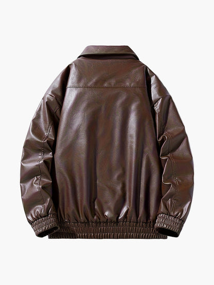 Bomber da uomo in stile street casual con cerniera – Ideale per tempo libero e tutti i giorni