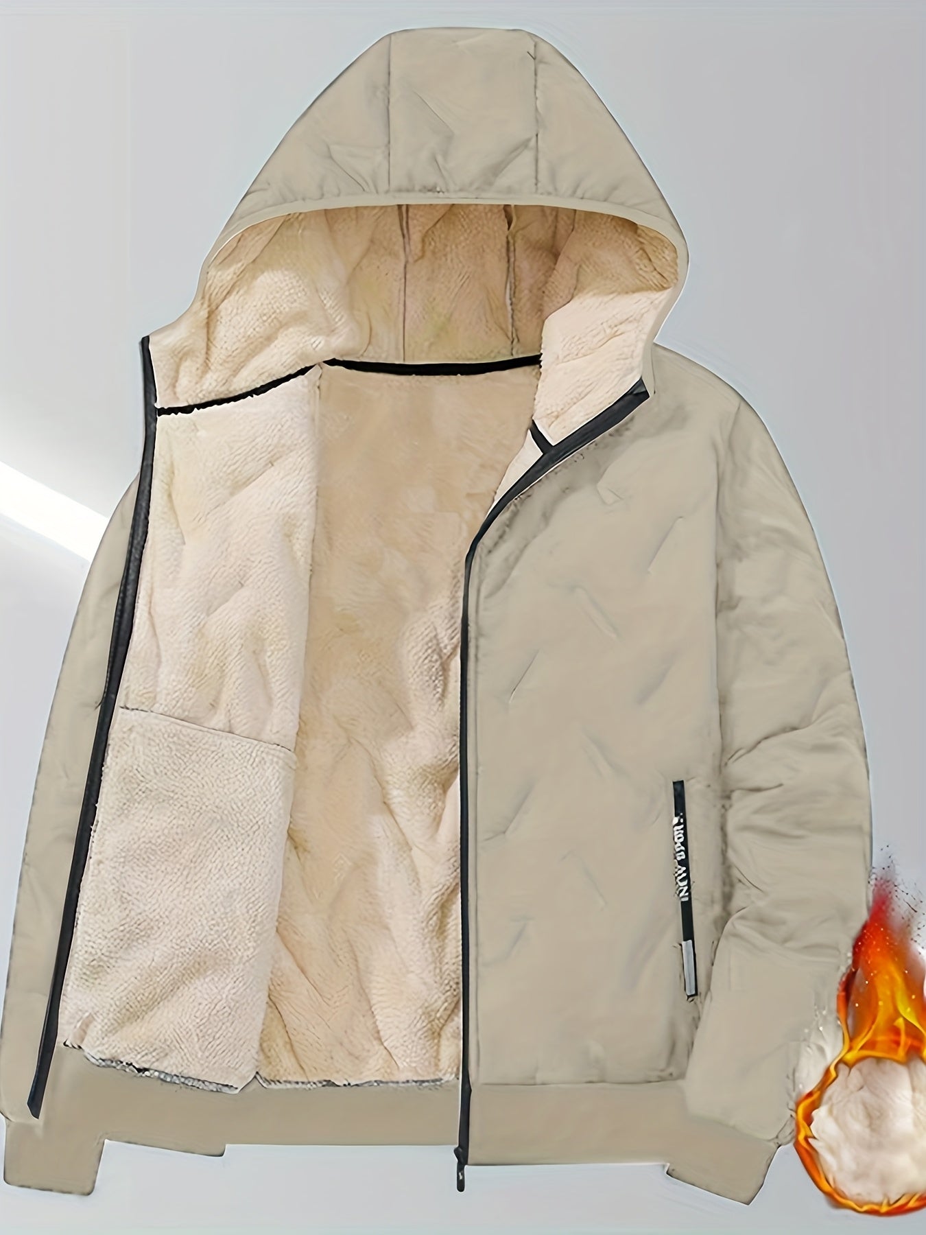 Completo da allenamento imbottito da uomo, giacca trapuntata con cappuccio e pantaloni trapuntati, invernale