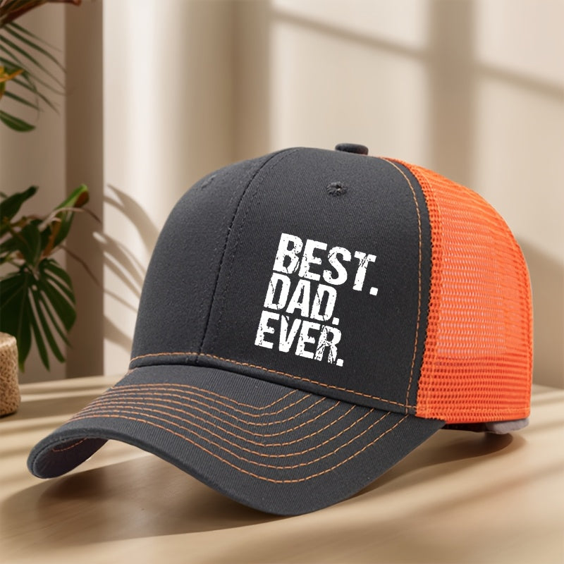 Cappellino da camionista uomo Best. Dad. Ever. – Idea regalo classica con messaggio moderno