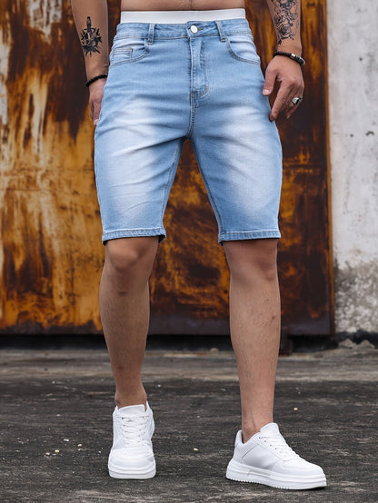Herren Slim Fit Jeansshorts – Modische Basics für Freizeit und Alltag