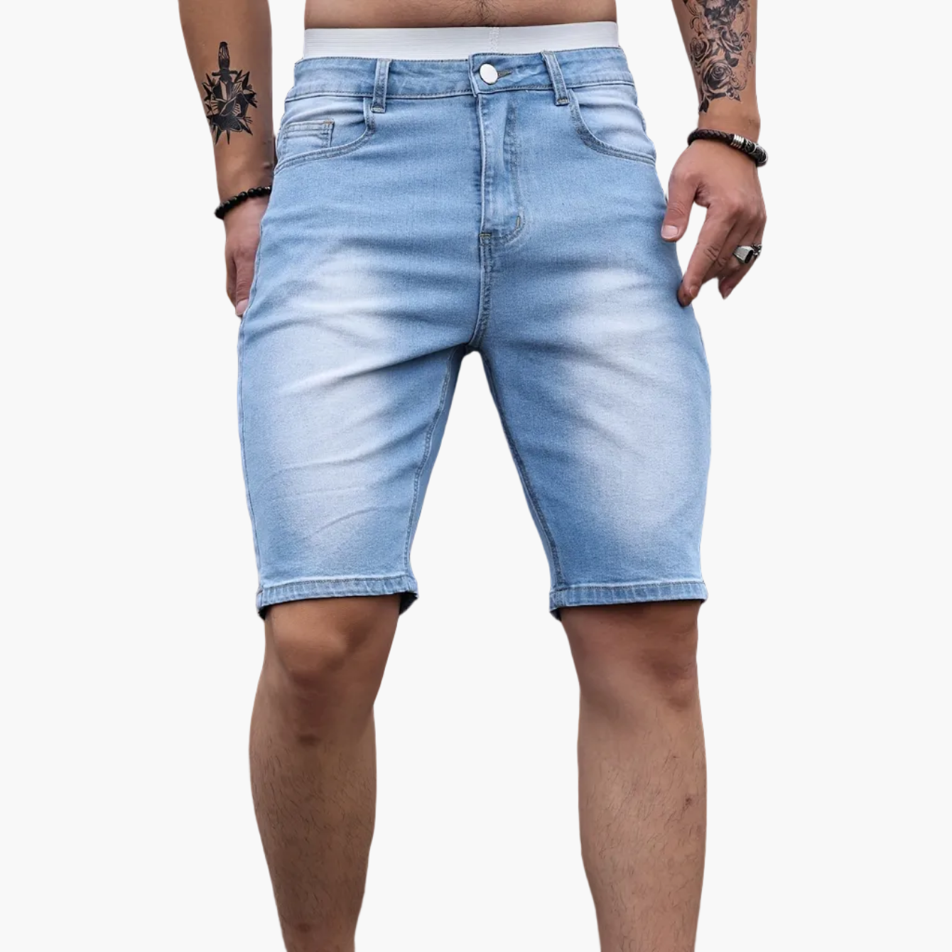 Herren Slim Fit Jeansshorts – Modische Basics für Freizeit und Alltag