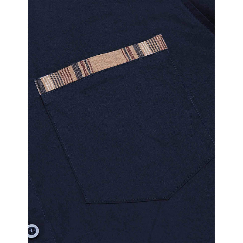 Herre slim fit fritidsskjorte med tern – Stilfuld langærmet business & casual skjorte